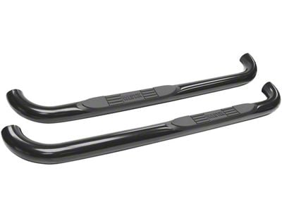 E-Series 3-Inch Nerf Side Step Bars; Black (07-14 Silverado 3500 HD Regular Cab)