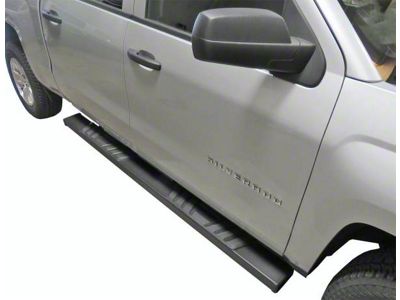 STX500 Running Boards; Black (07-19 Silverado 3500 HD Crew Cab)