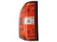 Tail Light; Chrome Housing; Red Lens; Driver Side (07-14 Silverado 3500 HD)