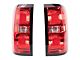 Tail Lights; Chrome Housing; Red Lens (16-19 Silverado 3500 HD w/ Factory Halogen Tail Lights)