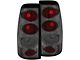 Tail Lights; Chrome Housing; Smoked Lens (01-02 Silverado 3500 HD SRW)