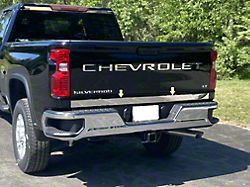 Tailgate Accent Trim; Stainless Steel (20-25 Silverado 3500 HD)