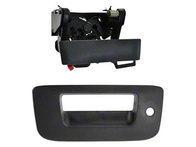 Tailgate Handle and Bezel Set with Lock Provision (07-14 Silverado 3500 HD)