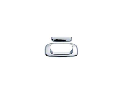 Tailgate Handle Cover without Keyhole; Chrome (07-14 Silverado 3500 HD)