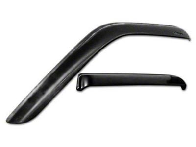 Tape-Onz Sidewind Deflectors; Front and Rear; Smoke (01-06 Silverado 3500 HD Extended Cab)