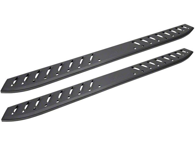 Thrasher Running Boards; Textured Black (20-24 Silverado 3500 HD Crew Cab)