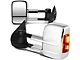 Towing Mirror; Powered; Heated; Amber Signal; Chrome; Pair (08-12 Silverado 3500 HD)