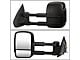 Towing Mirror; Powered; Heated; Smoked Signal; Black; Pair (14-17 Silverado 3500 HD)