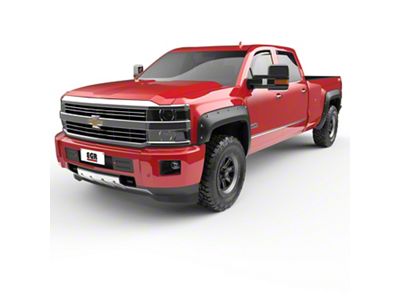 EGR Traditional Bolt-On Look Fender Flares; Matte Black (15-19 Silverado 3500 HD SRW)