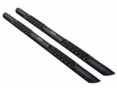 Go Rhino V-Series V3 Running Boards; Textured Black (15-19 6.6L Duramax Silverado 3500 HD Crew Cab)