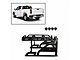 Warrior Roll Bar with 7-Inch Black Round LED Lights; Black (07-24 Silverado 3500 HD)