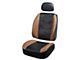 WeatherPro Deluxe Sideless Seat Cover; Black/Brown (Universal; Some Adaptation May Be Required)