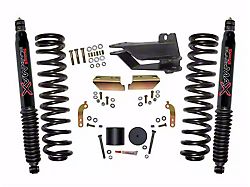 SkyJacker 2.50-Inch Front Coil Spring Leveling Kit with Black MAX Shocks (17-25 4WD 6.7L Powerstroke F-250 Super Duty, Excluding Tremor)