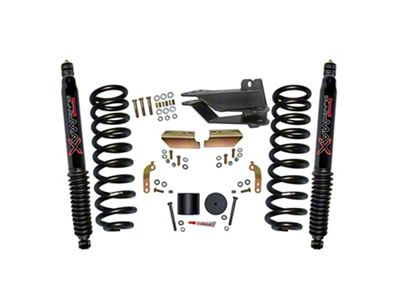 SkyJacker 2.50-Inch Front Leveling Kit with Black MAX Shocks (17-24 4WD F-250 Super Duty, Excluding Diesel & Tremor)