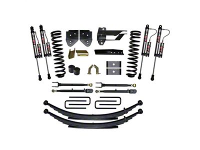 SkyJacker 4-Inch 4-Link Suspension Lift Kit with ADX 2.0 Remote Reservoir Monotube Shocks (17-22 4WD 6.7L Powerstroke F-250 Super Duty w/o Tremor Package)