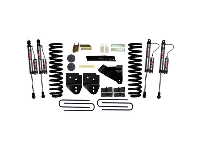 SkyJacker 4-Inch Suspension Lift Kit with Rear Lift Blocks and ADX 2.0 Remote Reservoir Shocks (11-16 4WD 6.2L F-250 Super Duty)