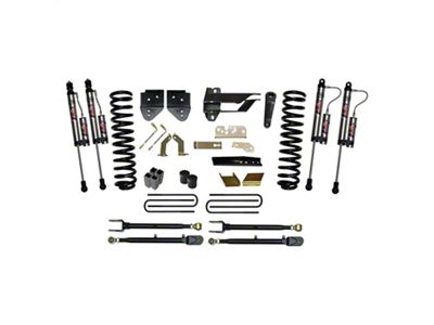 SkyJacker 6-Inch 4-Link Suspension Lift Kit with ADX 2.0 Remote Reservoir Monotube Shocks (17-22 4WD 6.2L, 7.3L F-250 Super Duty w/o Tremor Package)