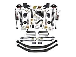 SkyJacker 6-Inch ADX 2.5 Coil-Over Suspension Lift Kit with 4-Link Conversion and Rear Leaf Springs (23-25 4WD F-250 Super Duty w/o 4-Inch Axles, Factory LED Projector Headlights & Onboard Scales)