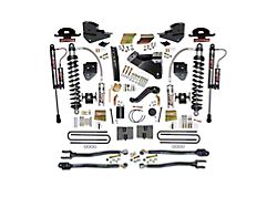 SkyJacker 6-Inch ADX 2.5 Coil-Over Suspension Lift Kit with 4-Link Conversion and Rear Lift Blocks (23-25 4WD F-250 Super Duty w/o 4-Inch Axles, Factory LED Projector Headlights & Onboard Scales)