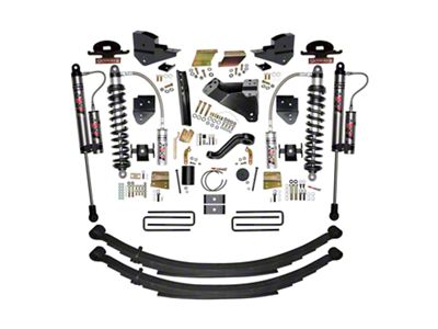 SkyJacker 6-Inch ADX 2.5 Coil-Over Suspension Lift Kit with Rear Leaf Springs (23-25 4WD F-250 Super Duty w/o 4-Inch Axles, Factory LED Projector Headlights & Onboard Scales)