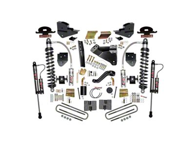 SkyJacker 6-Inch ADX 2.5 Coil-Over Suspension Lift Kit with Rear Lift Blocks (23-25 4WD F-250 Super Duty w/o 4-Inch Axles, Factory LED Projector Headlights & Onboard Scales)