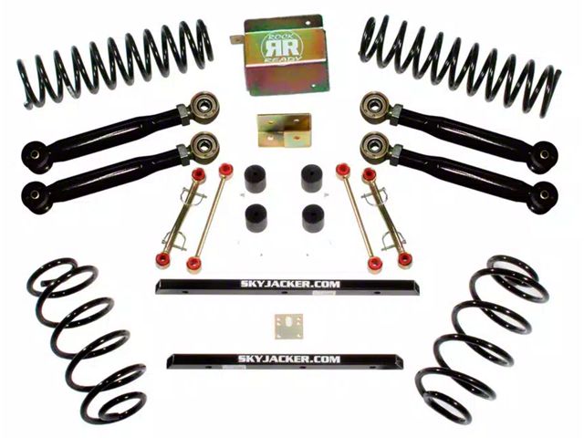 SkyJacker 2.50-Inch Front Coil Spring Leveling Kit with ADX 2.0 Remote Reservoir Monotube Shocks (17-24 4WD 6.7L Powerstroke F-350 Super Duty, Excluding Tremor)