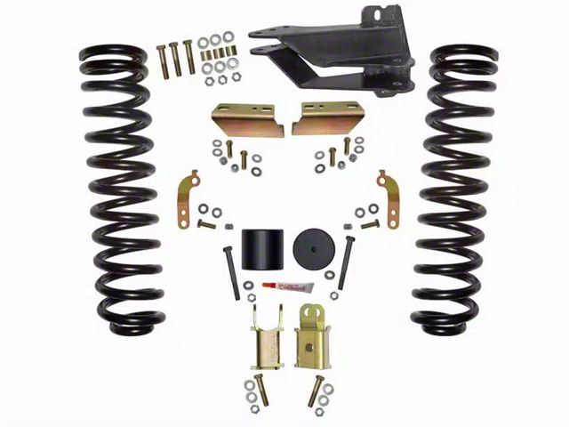 SkyJacker 2.50-Inch Front Coil Spring Leveling Kit with Shock Extension Brackets (17-24 4WD 6.7L Powerstroke F-350 Super Duty, Excluding Tremor)