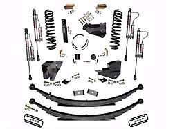 SkyJacker 4-Inch Suspension Lift Kit with Rear Leaf Springs and ADX 2.0 Remote Reservoir Monotube Shocks (23-24 4WD 6.8L, 7.3L F-350 Super Duty SRW w/o 4-Inch Axles, Factory LED Headlights, Onboard Scales)