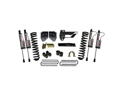 SkyJacker 4-Inch Suspension Lift Kit with Rear Lift Blocks and ADX 2.0 Remote Reservoir Monotube Shocks (17-22 4WD 6.7L Powerstroke F-350 Super Duty w/o Tremor Package)