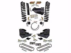 SkyJacker 4-Inch Suspension Lift Kit with Rear Lift Blocks (23-24 4WD 6.8L, 7.3L F-350 Super Duty SRW w/o 4-Inch Axles, Factory LED Headlights, Onboard Scales)