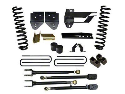 SkyJacker 6-Inch Suspension Lift Kit with 4-Link Conversion and Black MAX Shocks (17-22 4WD 6.2L F-350 Super Duty)