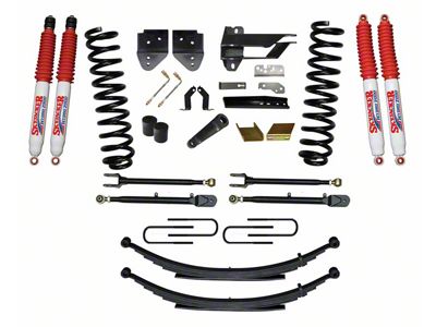 SkyJacker 6-Inch Suspension Lift Kit with 4-Link Conversion, Rear Leaf Springs and Hydro Shocks (17-22 4WD 6.2L F-350 Super Duty)