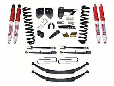 SkyJacker 6-Inch Suspension Lift Kit with 4-Link Conversion, Rear Leaf Springs and Nitro Shocks (17-22 4WD 6.2L F-350 Super Duty)