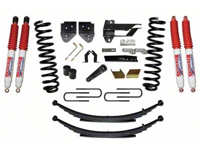 SkyJacker 6-Inch Suspension Lift Kit with Rear Leaf Springs and Nitro Shocks (17-22 4WD 6.2L F-350 Super Duty)