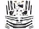 SkyJacker 6-Inch 4-Link Suspension Lift Kit with Rear Leaf Springs and Black MAX Shocks (23-24 4WD 6.8L, 7.3L F-350 Super Duty SRW w/o 4-Inch Axles, Factory LED Headlights, Onboard Scales)