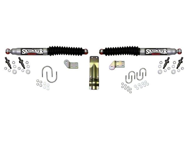SkyJacker Silver 9000 Dual Steering Stabilizer Kit for 4 to 8.50-Inch Lift (11-16 4WD F-350 Super Duty)
