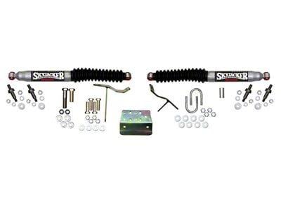 SkyJacker Silver 9000 Dual Steering Stabilizer Kit (10-13 4WD RAM 2500)