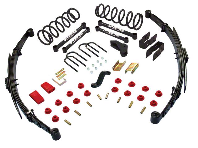 SkyJacker 6-Inch Suspension Lift Kit with Leaf Springs and Nitro Shocks (03-08 4WD RAM 3500)