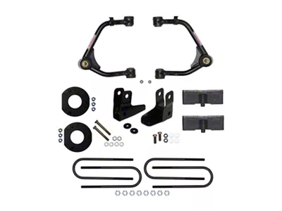 SkyJacker 3.50-Inch Suspension Lift Kit with Shock Extensions (19-25 Sierra 1500 Crew Cab w/ 5.80-Foot Short Box, Adaptive Ride Control & Rear Mono-Leaf Springs, Excluding AT4)