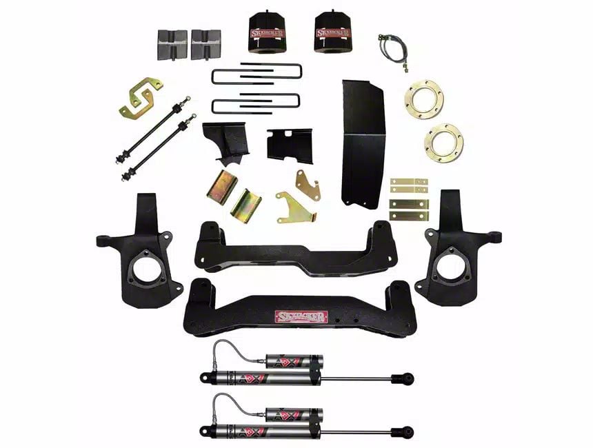 SkyJacker Sierra 1500 6 to 7-Inch Suspension Lift Kit with Lift Blocks ...