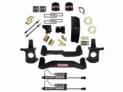 SkyJacker 6 to 7-Inch Suspension Lift Kit with Lift Blocks and ADX 2.0 Remote Reservoir Shocks (14-18 Sierra 1500 w/ Stock Cast Aluminum or Stamped Steel Control Arms)