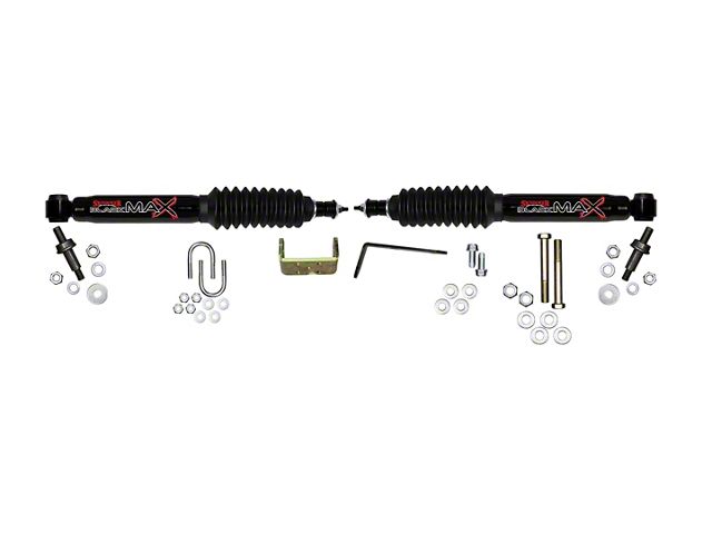 SkyJacker Black MAX Dual Steering Stabilizer Kit (99-06 4WD Sierra 1500)