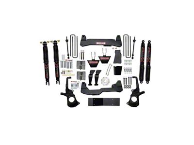 SkyJacker 6-Inch Suspension Lift Kit with Black MAX Shocks (11-19 Sierra 2500 HD, Excluding Denali)