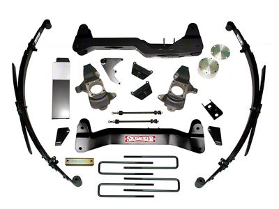 SkyJacker 6-Inch Suspension Lift Kit with Leaf Springs and Hydro Shocks (07-10 4WD Sierra 2500 HD)