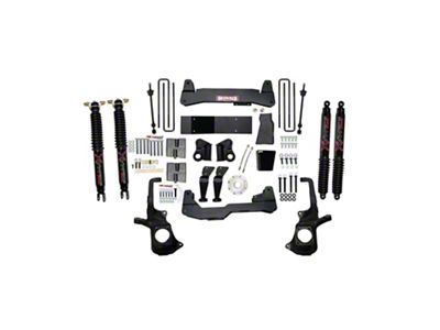 SkyJacker 7-Inch Suspension Lift Kit with Black MAX Shocks (11-19 Sierra 2500 HD, Excluding Denali)