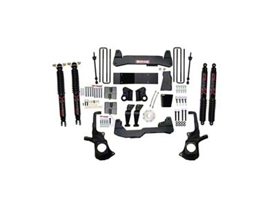 SkyJacker 7-Inch Suspension Lift Kit with Black MAX Shocks (11-19 Sierra 3500 HD, Excluding Denali)