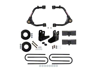 SkyJacker 3.50-Inch Suspension Lift Kit with Shock Extensions (19-25 Silverado 1500 Crew Cab w/ 5.80-Foot Short Box, Adaptive Ride Control & Rear Mono-Leaf Springs, Excluding Trail Boss)