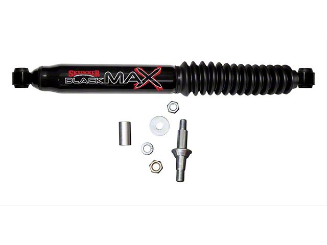 SkyJacker Black MAX Replacement Steering Stabilizer Cylinder (07-18 4WD Silverado 2500 HD)