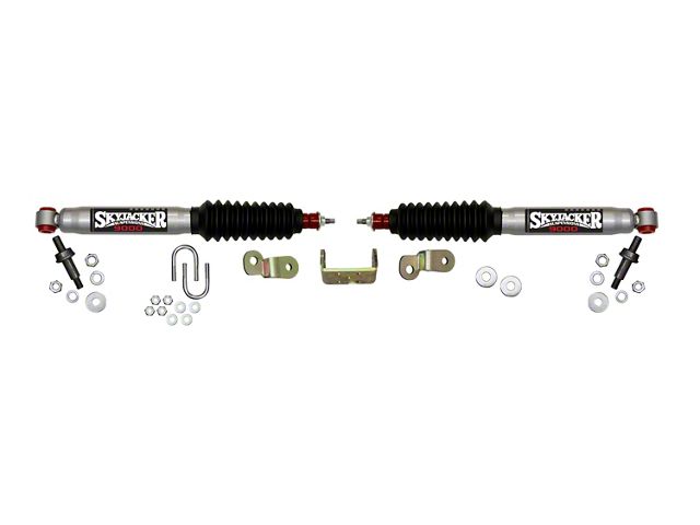 SkyJacker Silver 9000 Dual Steering Stabilizer Kit (07-10 4WD 6.0L Silverado 3500 HD)