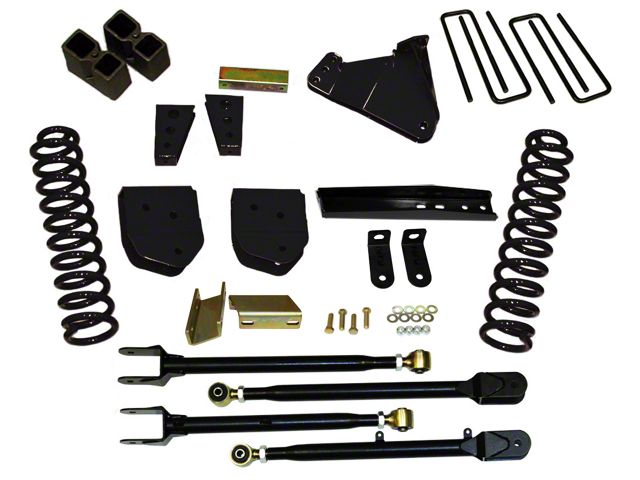 SkyJacker 4-Inch Suspension Lift Kit with 4-Link Conversion and Nitro Shocks (11-16 4WD 6.2L F-250 Super Duty)